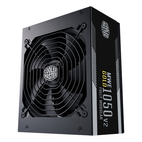 Cooler Master 1050W MWE Gold V2 ATX 3.1 PSU, Fully Modular, FDB Bearing Fan, 80+ Gold - MPE-A501-AFCAG-3EUK