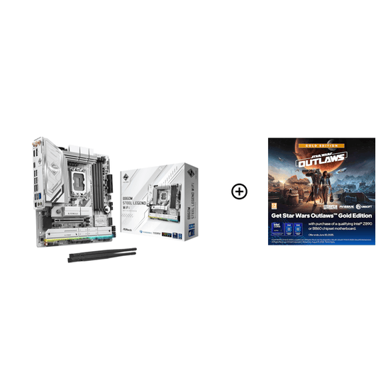 ASRock B860M Steel Legend WIFI LGA 1851 DDR5 Micro-ATX Motherboard