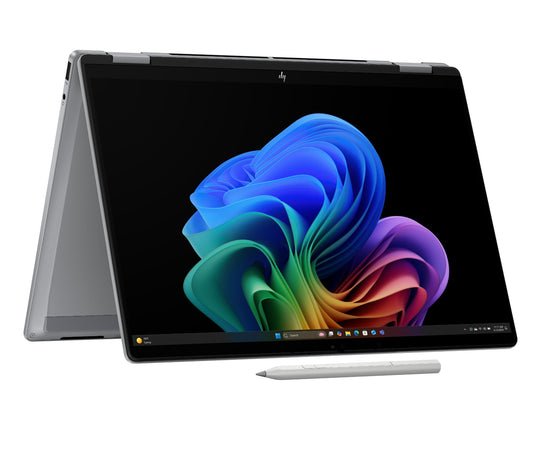 HP OmniBook X FlipNGAI 14-fk0004na Copilot+ PC AMD Ryzen AI 5 340 Hybrid (2-in-1) 35.6 cm (14") Touchscreen 2K 16 GB LPDDR5x-SDRAM 512 GB SSD Wi-Fi 7 (802.11be) Windows 11 Home Silver