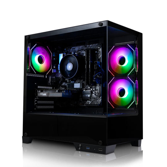 GiGate - Charger - i5 14400F/RTX 5060 Ti 16GB - Gaming Desktop - Intel Core i5 14400F - RTX 5060 Ti 16GB - 16GB DDR4 - 512GB SSD - Black