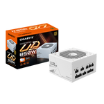 Gigabyte UD850GM PG5 WHITE 850W 80 PLUS Gold Rated PCIe 5.0 Fully Modular ATX Power Supply - GP-UD850GM PG5W GUK1
