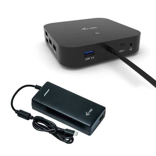 i-tec USB-C Dual Display Docking Station Power Delivery 100W Black
