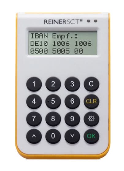 Reiner SCT cyberJack one smart card reader USB White, Yellow