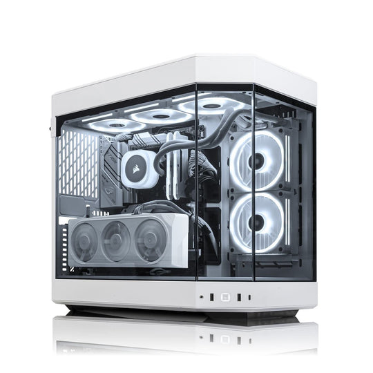 GiGate - HYTE Y60 Snow + 14400F + Gaming PC - Intel Core i5 14400F - RTX 5060 Ti - 16GB DDR5 - 512GB SSD - White