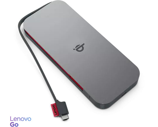Lenovo Go 10000mAh Wireless Charging Power Bank Lithium Polymer Grey
