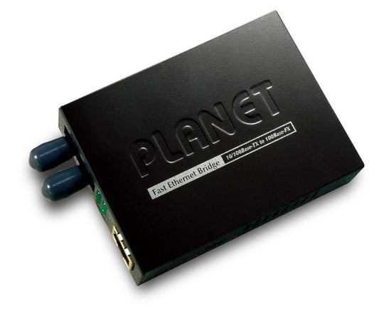PLANET 10/100Base-TX to 100Base-FX network media converter 100 Mbit/s 1310 nm Multi-mode Black