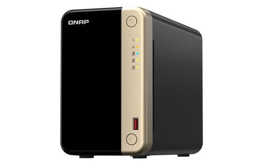 QNAP TS-264 NAS, Tower,  Ethernet LAN , Gold N5095,  Black
