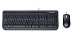 Microsoft Wired Desktop 600 - USB Keyboard and Mouse Set - QWERTZ - Black